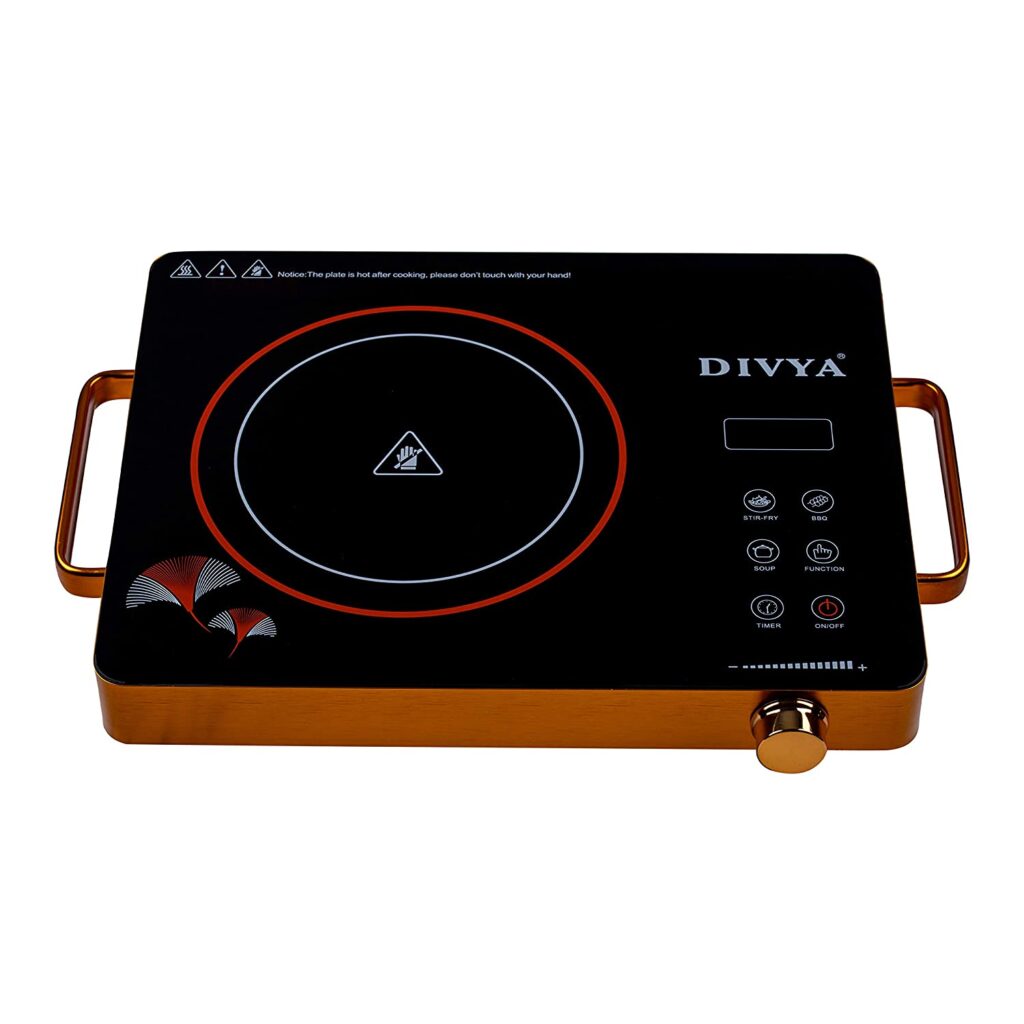 DIVYA Premium DP-88 Infrared Cooktop with Grill 2000 Watts