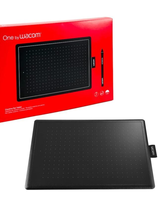 WACOM One by CTL-472/K0-CX Small 6-inch x 3.5-inch Graphic Tablet