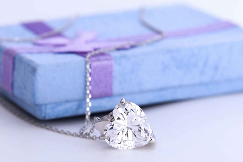 Diamond Pendant and Chain